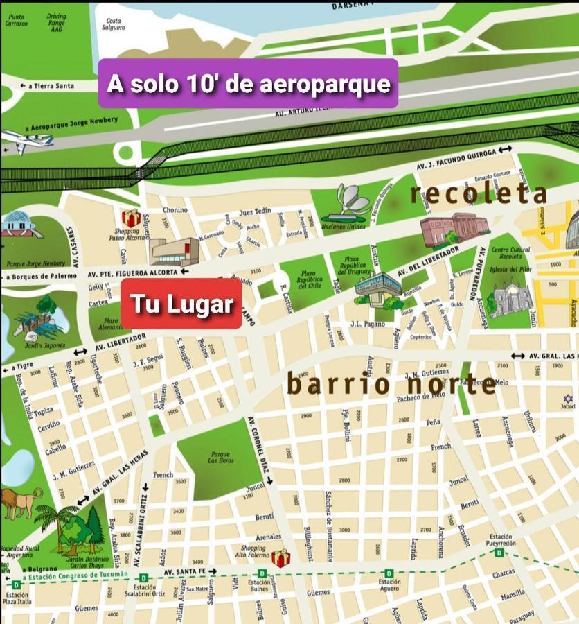 Palermo Chico Castex 2 Pax 10Min Aeroparque 100M Mater Dei Lägenhet Buenos Aires Exteriör bild